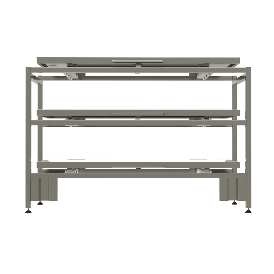 3 TIER SIDE LOAD STATIC RACKING